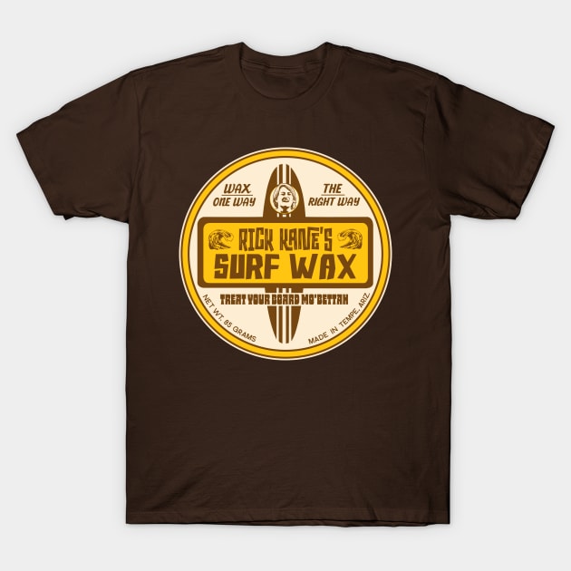 Rick Kane's Surf Wax - North Shore T-Shirt by darklordpug